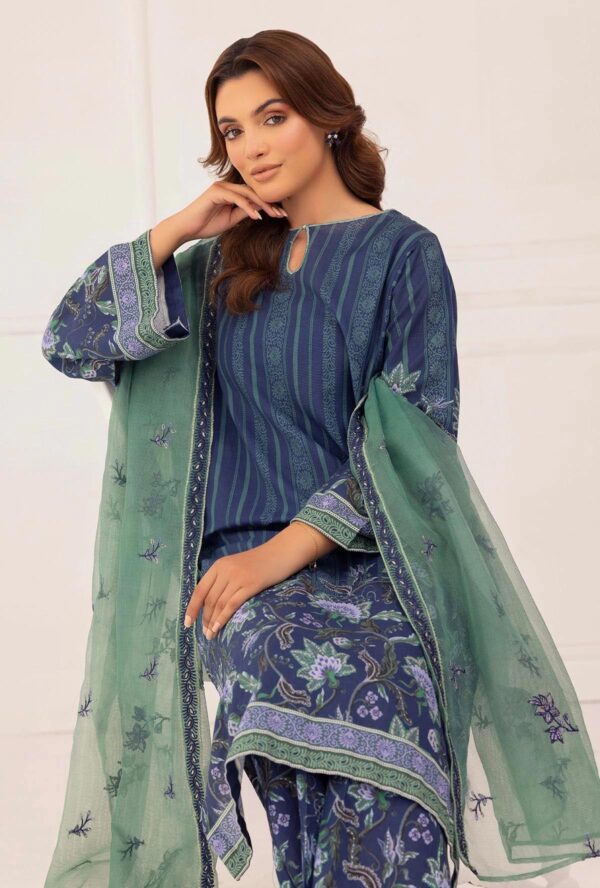 3 Piece - Printed & Embroidered Adans Liba Suit - AL-316 - Image 3