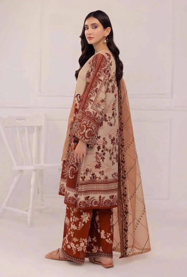 3 Piece - Printed & Embroidered Adans Liba Suit - AL-317 - Image 2