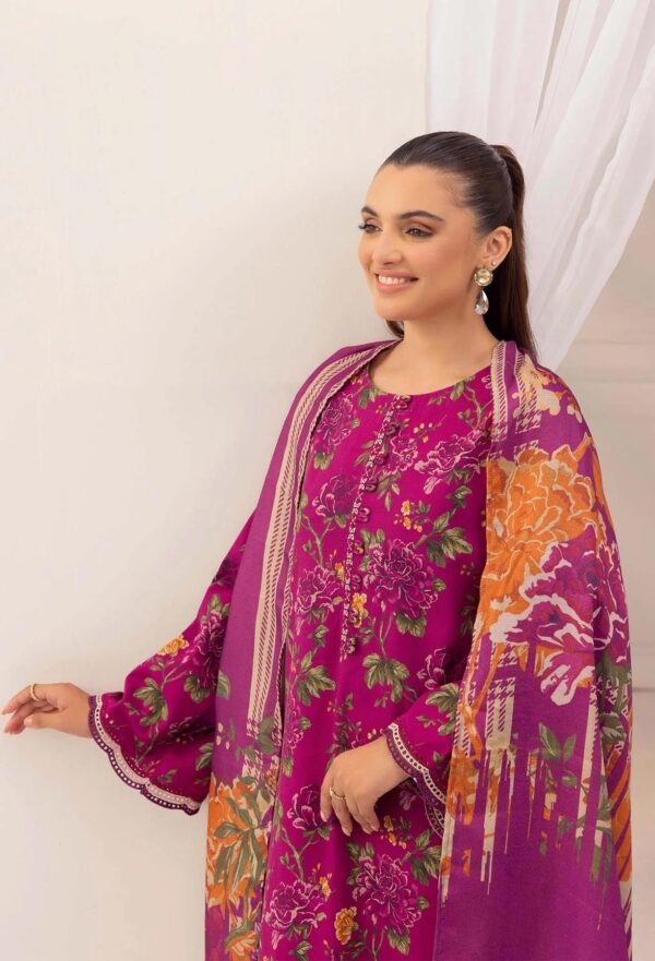 3 Piece – Printed & Embroidered Adans Liba Suit – AL-325 - Image 3